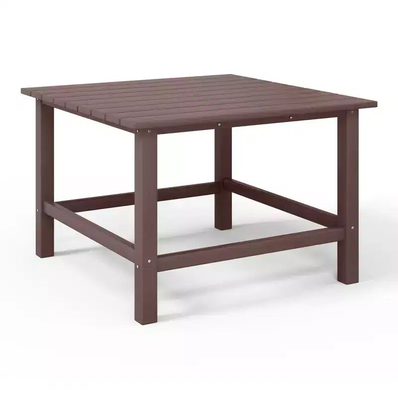 WestinTrends Malibu Kids 5-Piece HDPE Outdoor Square Patio Dining Table and Chairs Set