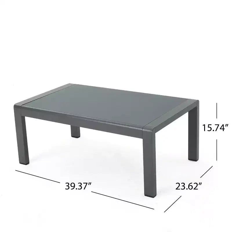 Christopher Knight Home Cape Coral Outdoor Aluminum 6 Seater Club Chair Chat Set with Chaise Lounges
