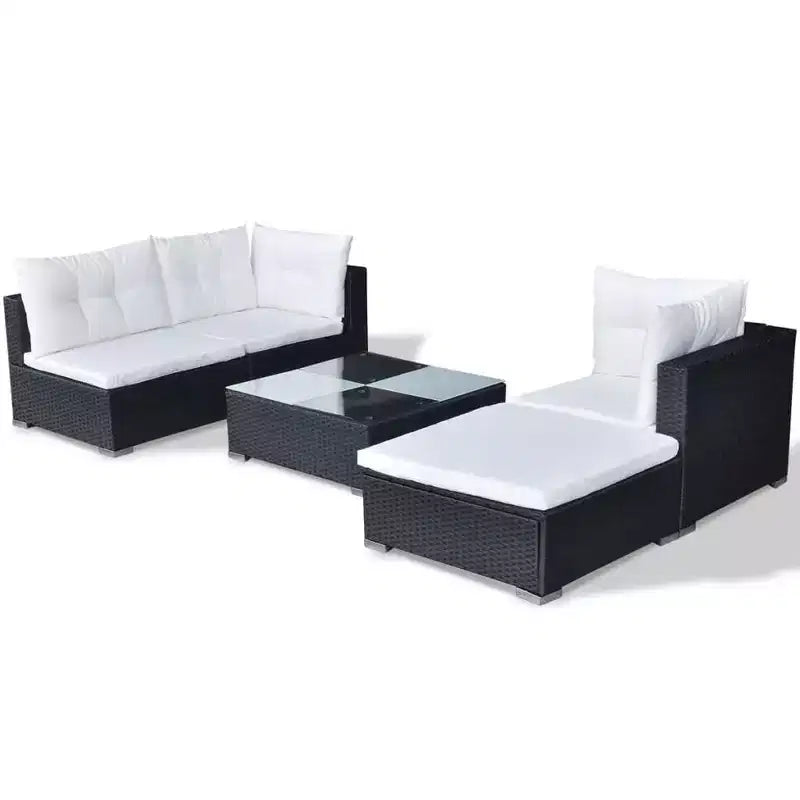vidaXL Lounge Set Black