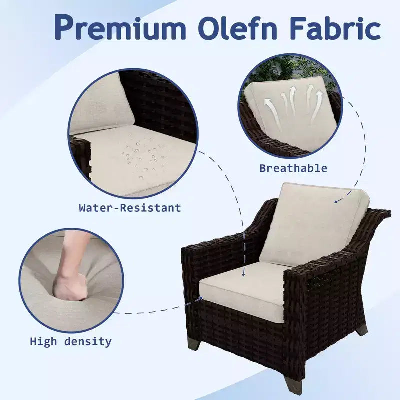 UPTIOT 5-Piece Outdoor Conversation Set