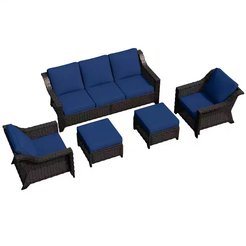 UPTIOT 5-Piece Outdoor Conversation Set