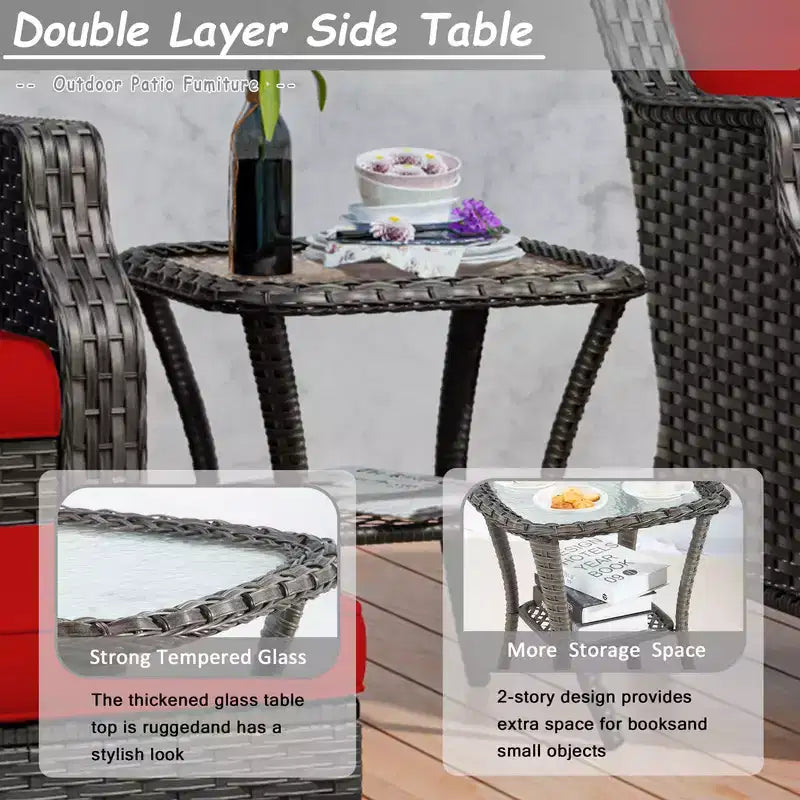 UPTIOT 7-Piece Outdoor Patio Conversation Set