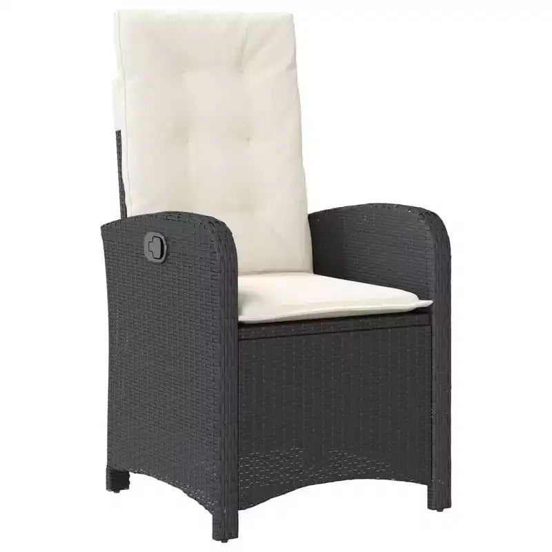 vidaXL Adjustable Garden Dining Set - Poly Rattan with Cushions