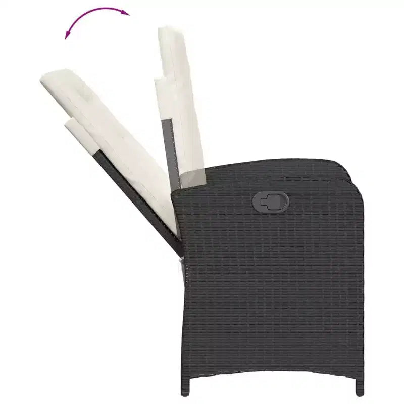 vidaXL Stylish Outdoor Dining Set with Cushions in Rattan