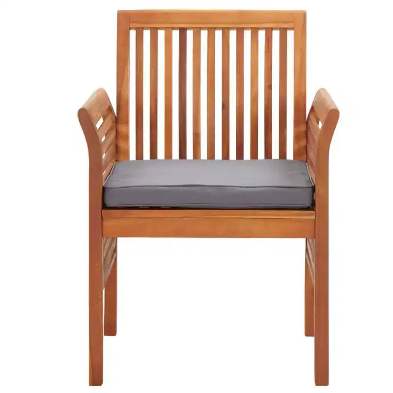 vidaXL Solid Acacia Wood 3/Outdoor Dining Set with Cushions
