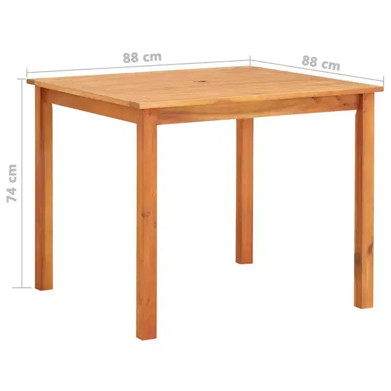 vidaXL Solid Acacia Wood 3/Outdoor Dining Set with Cushions