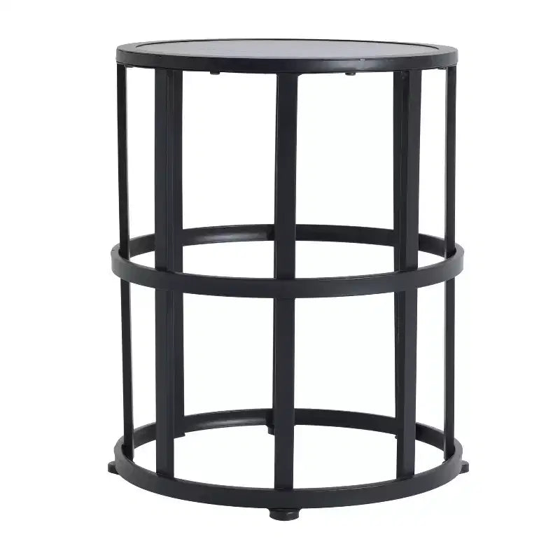 Christopher Knight Home Hannelore 2 Piece Outdoor Rattan Rocking Chair with Ceramic Tile End Table