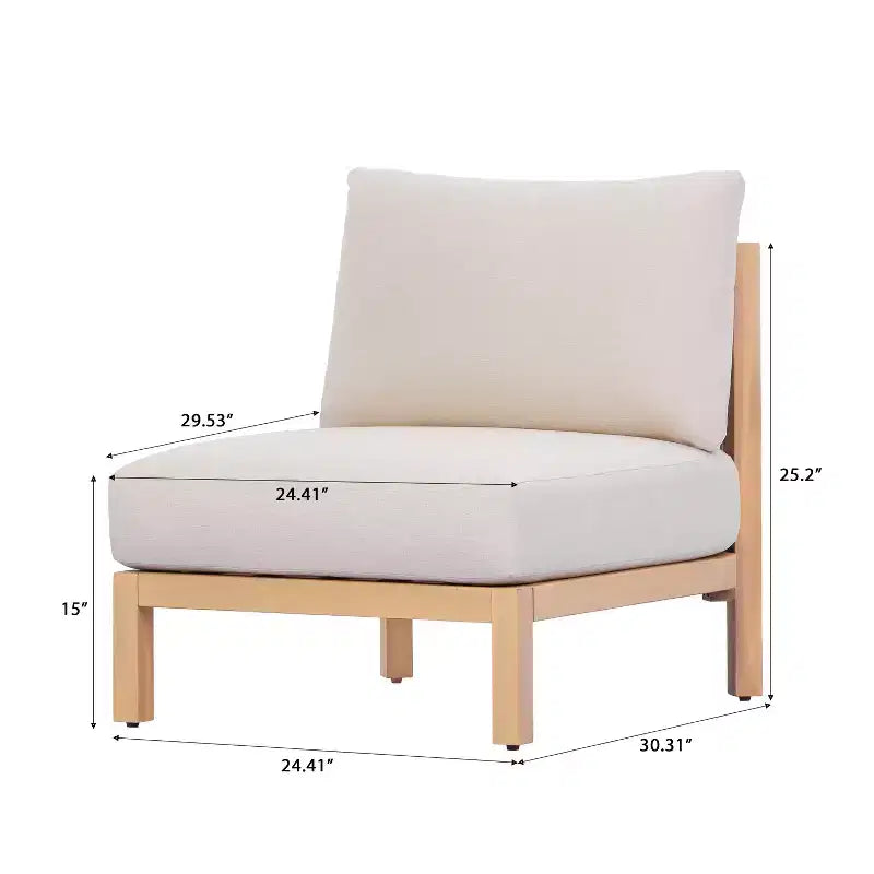 Christopher Knight Home Phanupong Modern 3 Piece Acacia Wood Patio Seating Set with Rope Woven and Slatted Design