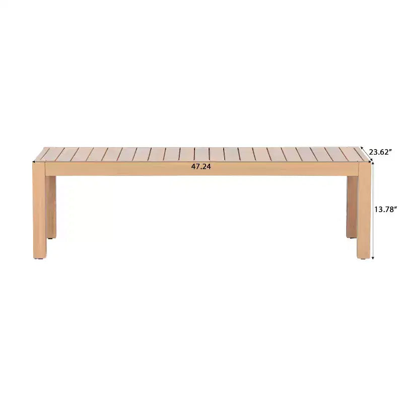 Christopher Knight Home Phanupong Modern 3 Piece Acacia Wood Patio Seating Set with Rope Woven and Slatted Design