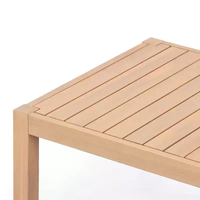 Christopher Knight Home Phanupong Modern 3 Piece Acacia Wood Patio Seating Set with Rope Woven and Slatted Design