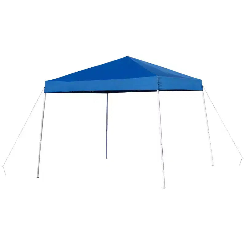 Flash Furniture Portable Tailgate/Event Tent Set - 8'x8' Pop Up Canopy Tent, 6-Foot Bi-Fold Table, Set of 4 Folding Chairs