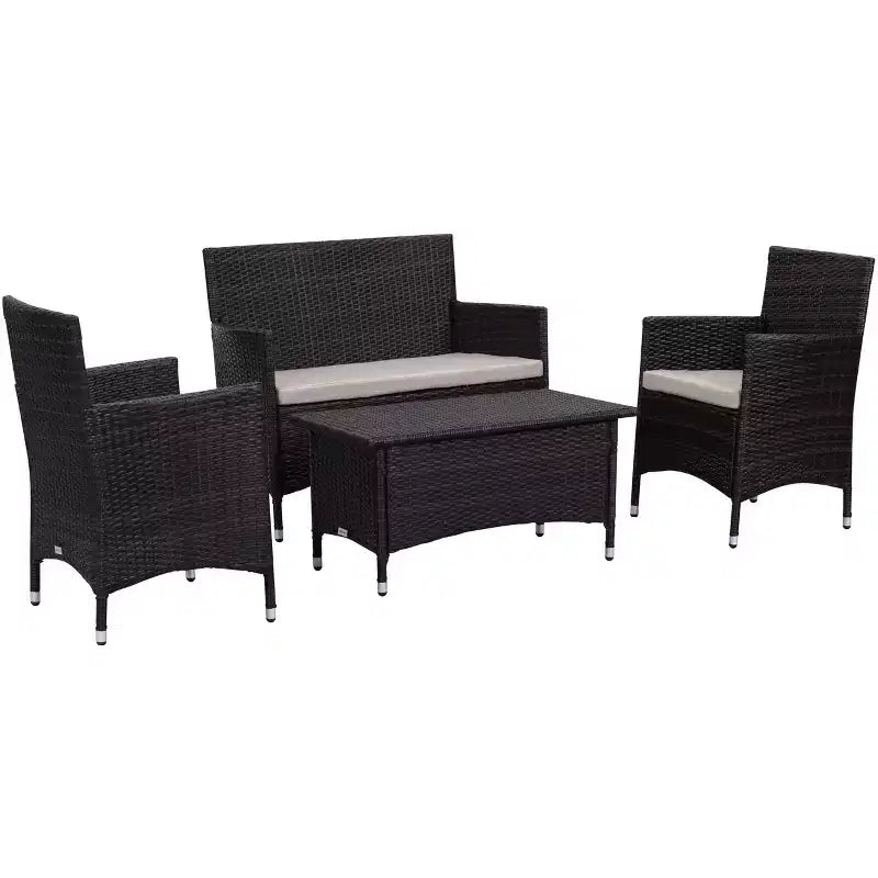 Figueroa 4 Piece Patio Set - Indoor/Outdoor - PAT2508 - Safavieh
