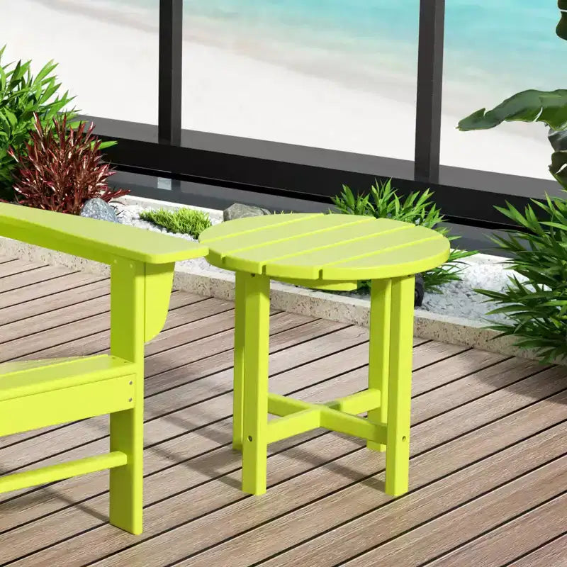 WestinTrends 3 Piece Outdoor Porch Rocking Chairs with Round Side Table Set