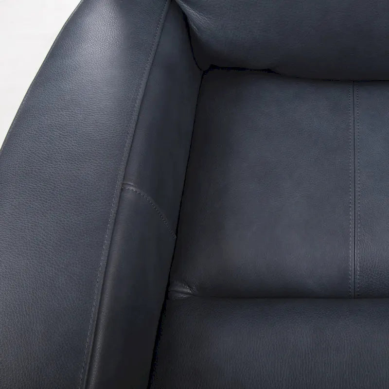 37 Zoll Top-Grain-Leder Power-Gleiter-Liegesessel mit USB-Ladefunktion und verstellbarer Kopfstütze
