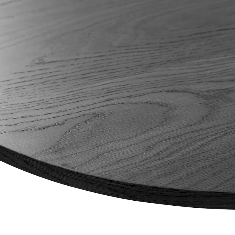 Nordischer Esstisch aus Massivholz, oval, für 6 Personen
