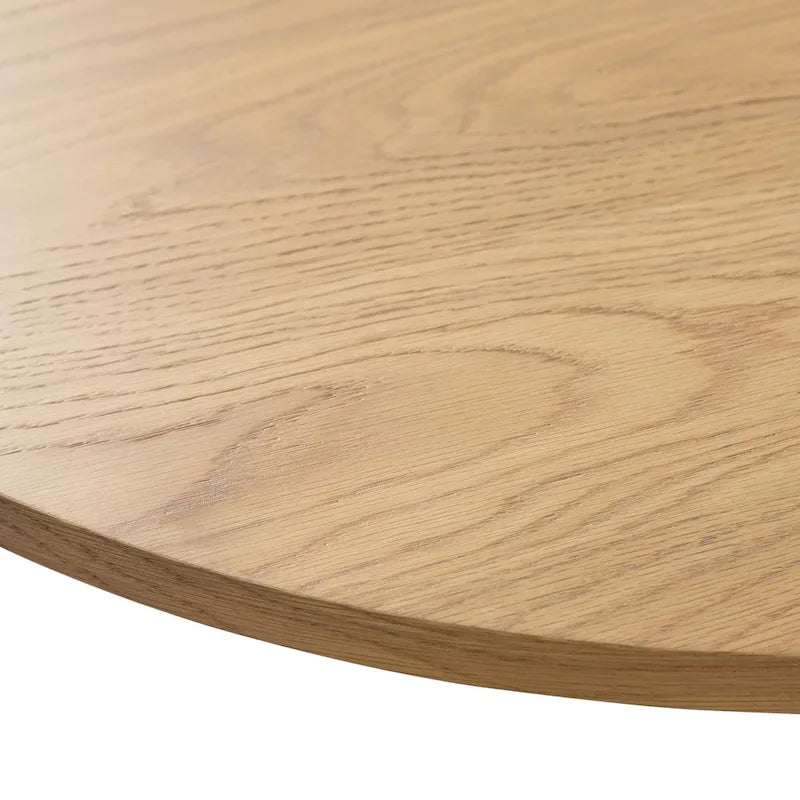 Nordischer Esstisch aus Massivholz, oval, für 6 Personen