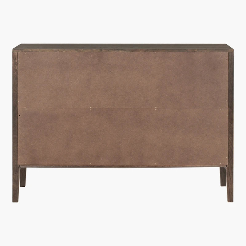 2-türiger Holzschrank mit verstellbarem Regal und Eichenholzbeinen