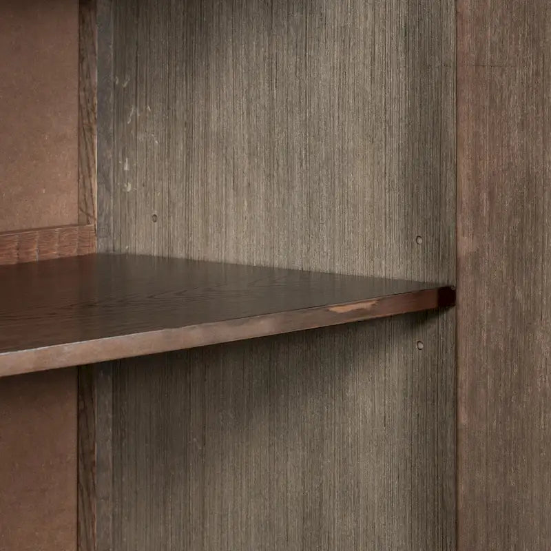 2-türiger Holzschrank mit verstellbarem Regal und Eichenholzbeinen