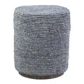 Handgewebter Akzenttisch aus Natur-Raffia