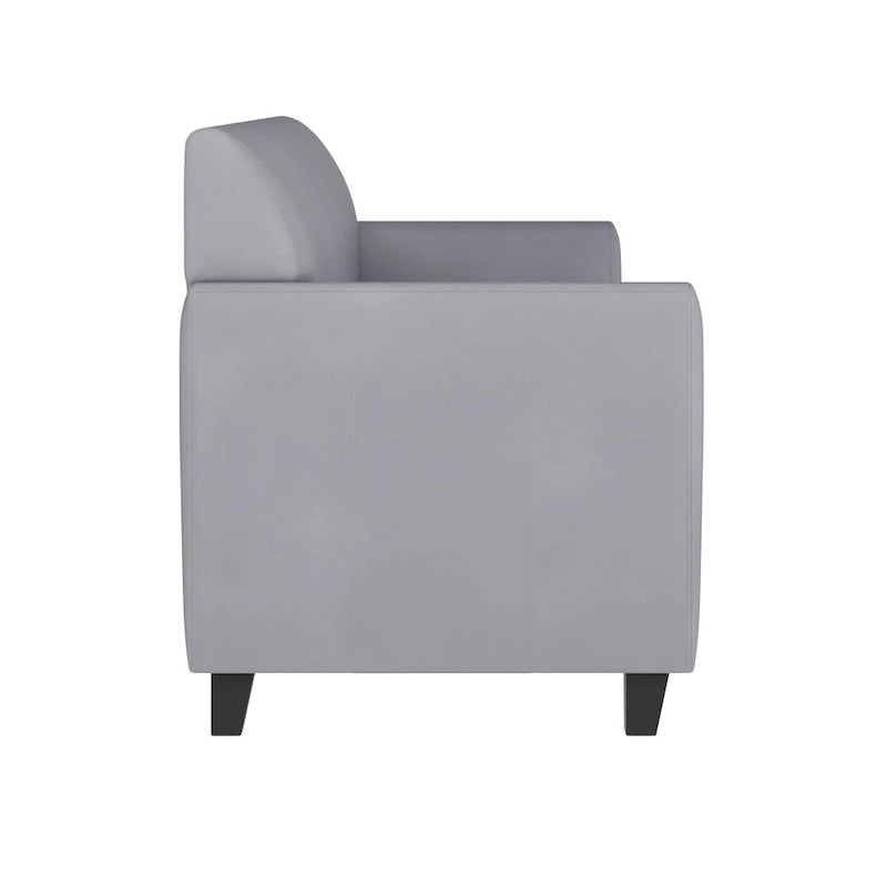 Sofa mit gerader Linienführung, Steppnähten und ausgestellten Armlehnen – 178 B x 74 T x 82 H cm