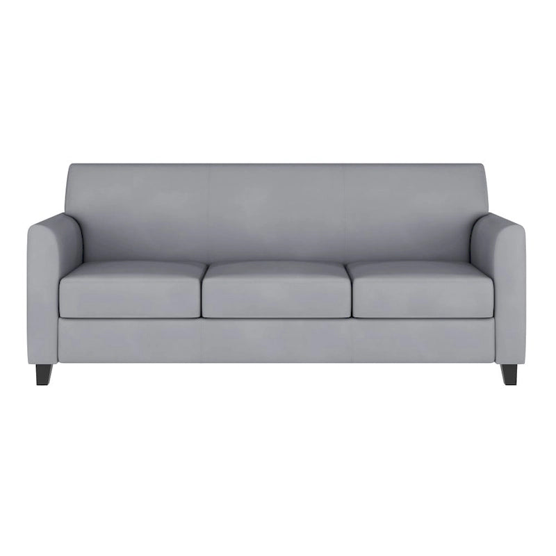 Sofa mit gerader Linienführung, Steppnähten und ausgestellten Armlehnen – 178 B x 74 T x 82 H cm