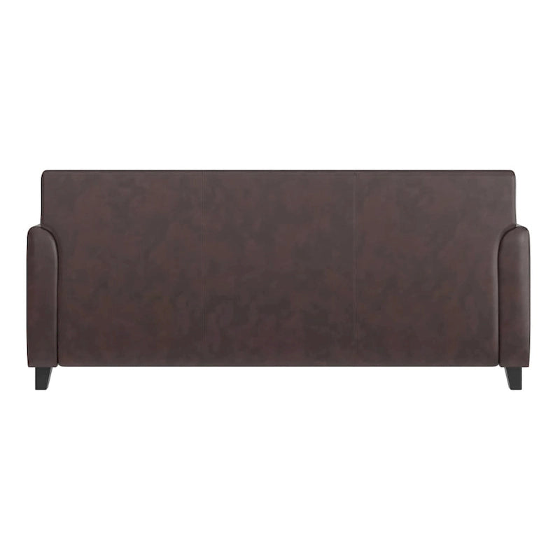 Sofa mit gerader Linienführung, Steppnähten und ausgestellten Armlehnen – 178 B x 74 T x 82 H cm