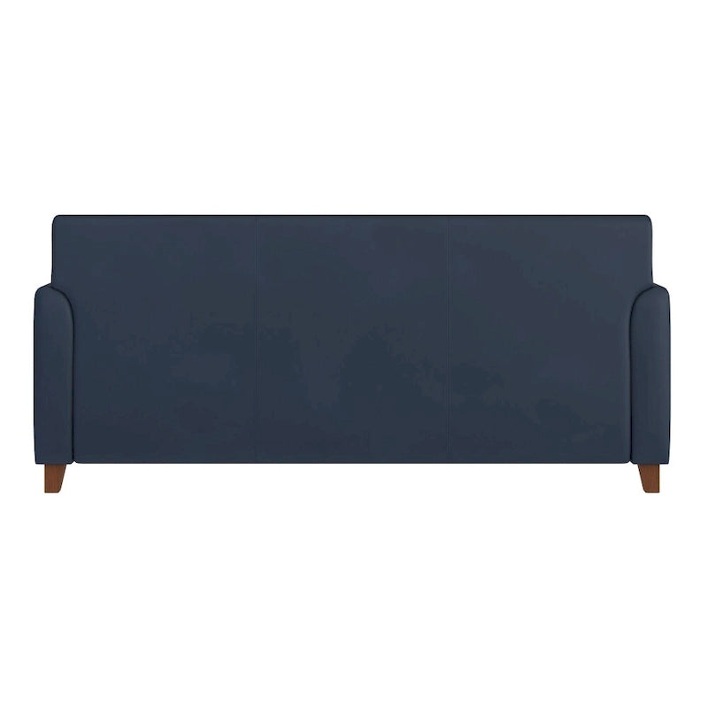 Sofa mit gerader Linienführung, Steppnähten und ausgestellten Armlehnen – 178 B x 74 T x 82 H cm