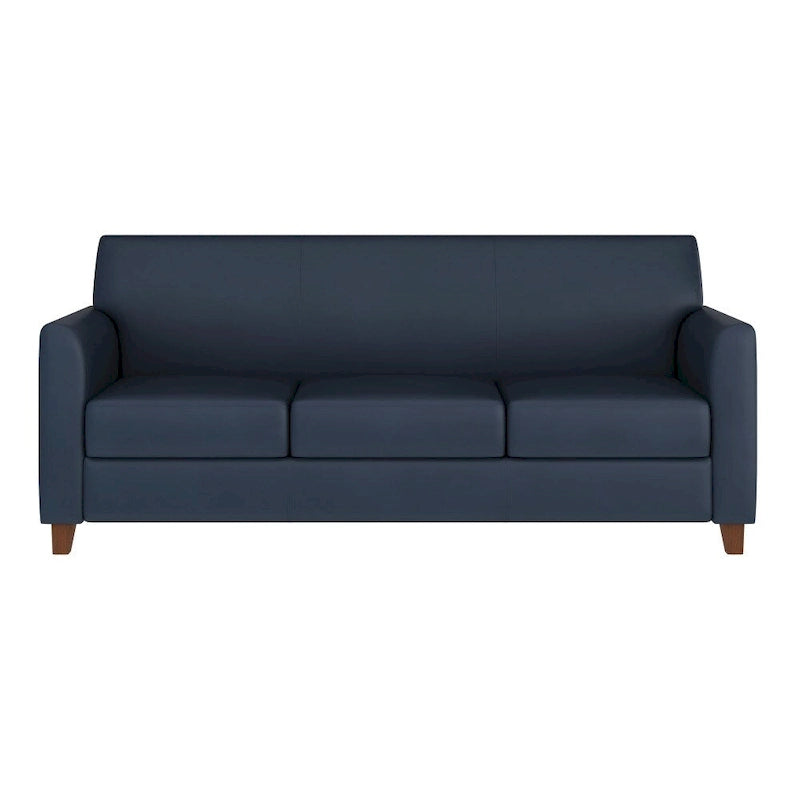 Sofa mit gerader Linienführung, Steppnähten und ausgestellten Armlehnen – 178 B x 74 T x 82 H cm