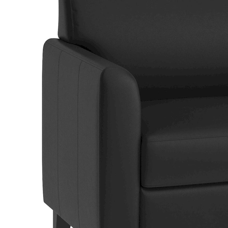 Sofa mit gerader Linienführung, Steppnähten und ausgestellten Armlehnen – 178 B x 74 T x 82 H cm