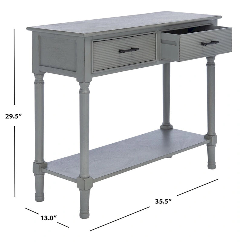 2-Schubladen-Konsolentisch – 35,5 B x 13 T x 29,5 H