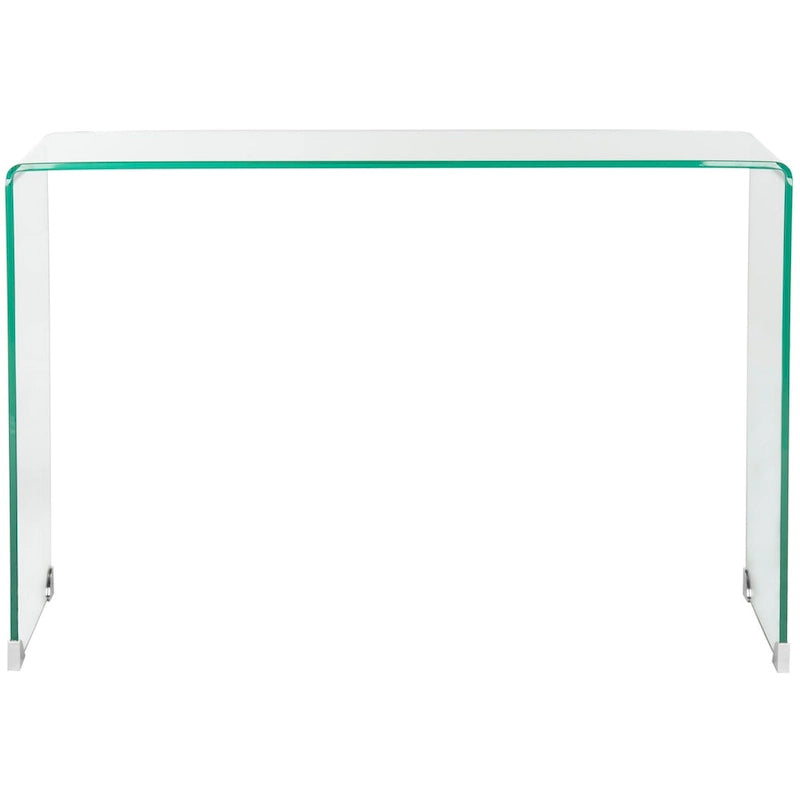 Konsolentisch aus gehärtetem Klarglas – 110 x 35 x 75 cm