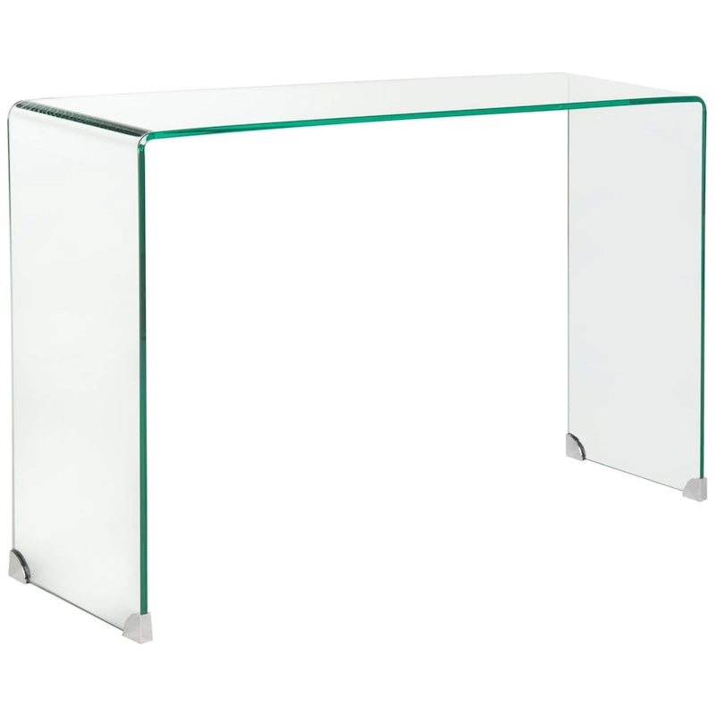 Konsolentisch aus gehärtetem Klarglas – 110 x 35 x 75 cm
