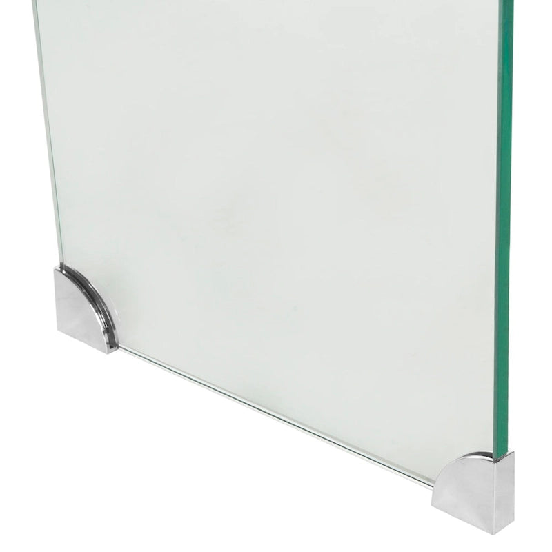 Konsolentisch aus gehärtetem Klarglas – 110 x 35 x 75 cm