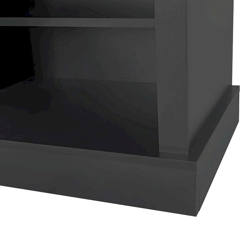 120 cm Garderobe mit Sitzbank, 3 Haken und verstellbarem Schuhregal