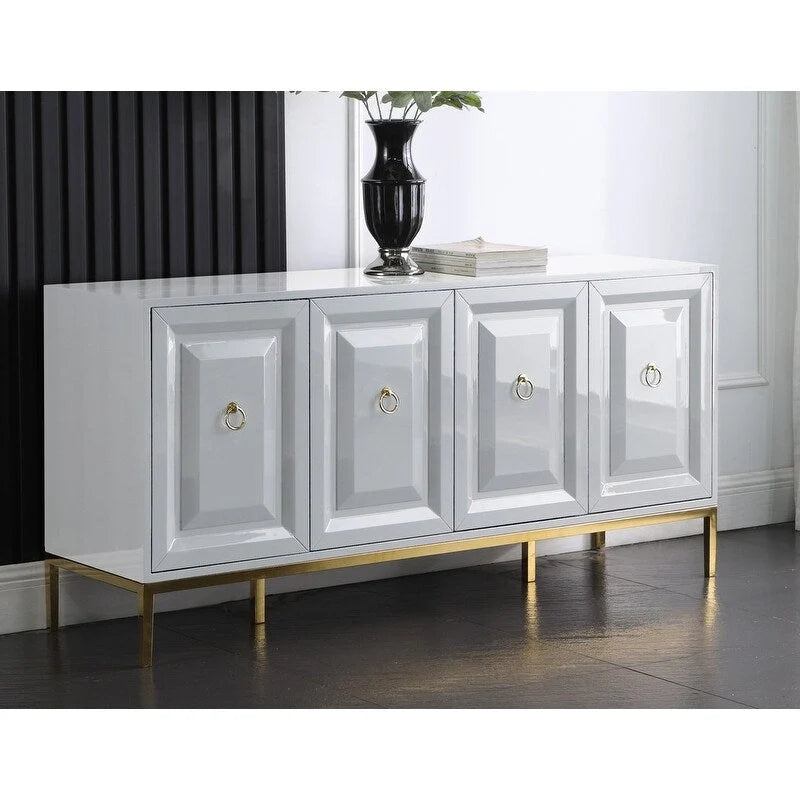 65 Zoll lackiertes Sideboard mit 4 Türen und 1 Schublade