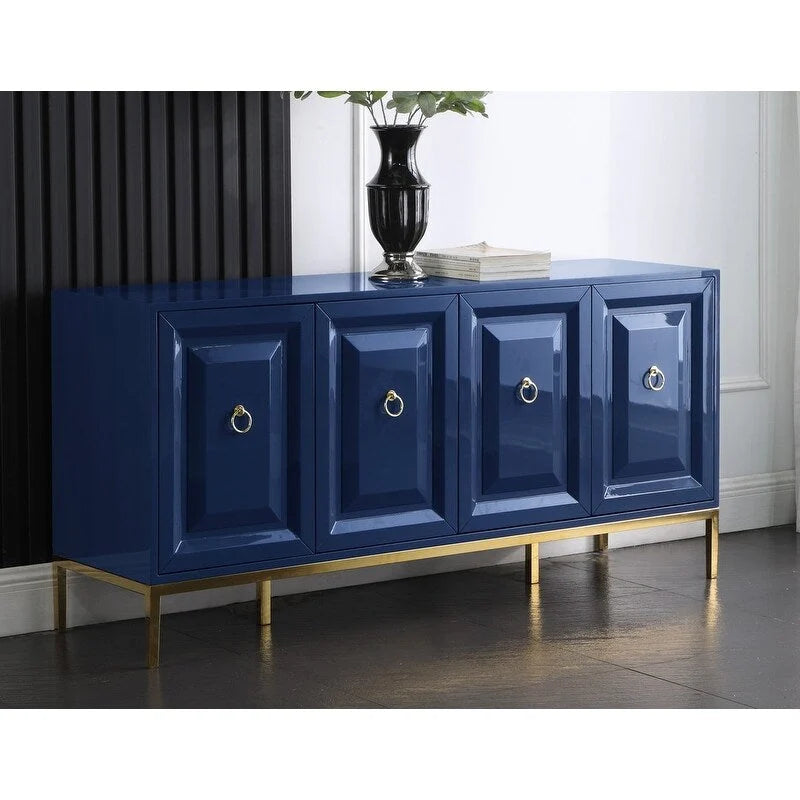 65 Zoll lackiertes Sideboard mit 4 Türen und 1 Schublade