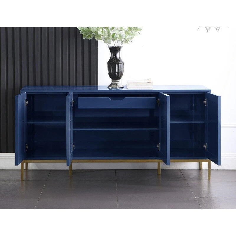65 Zoll lackiertes Sideboard mit 4 Türen und 1 Schublade