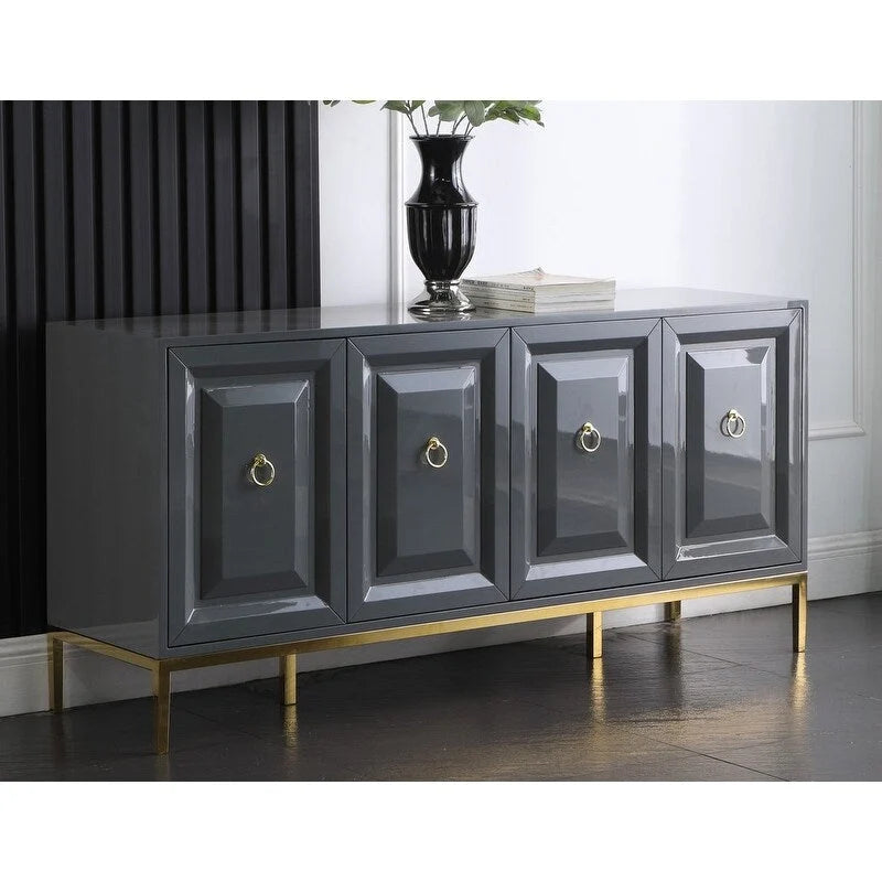 65 Zoll lackiertes Sideboard mit 4 Türen und 1 Schublade