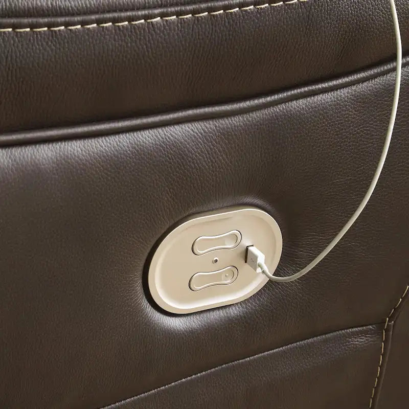 3-teiliges Power-Liegesofa mit Konsole