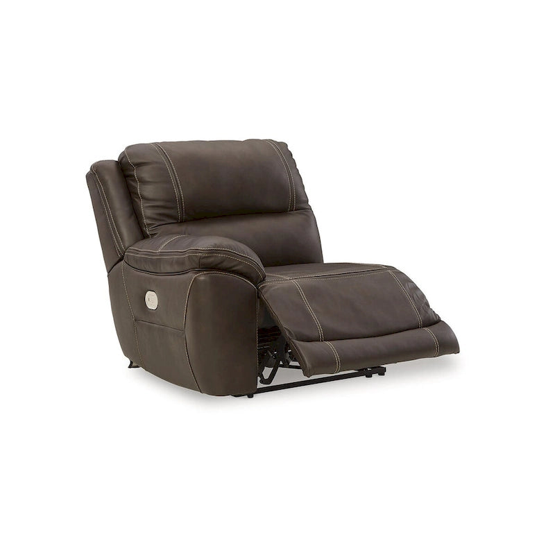 3-teiliges Power-Liegesofa mit Konsole