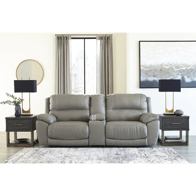 3-teiliges Power-Liegesofa mit Konsole
