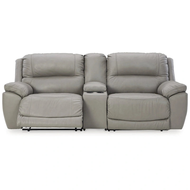 3-teiliges Power-Liegesofa mit Konsole