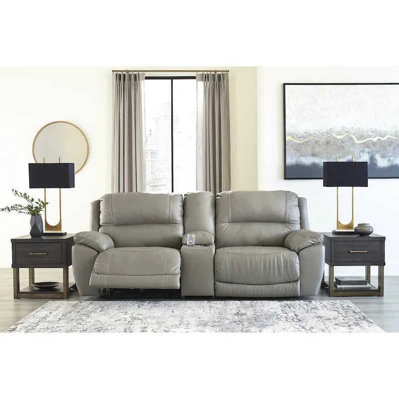 3-teiliges Power-Liegesofa mit Konsole