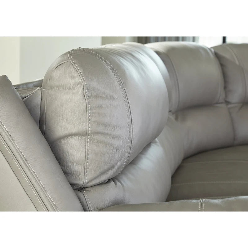 3-teiliges Power-Liegesofa mit Konsole