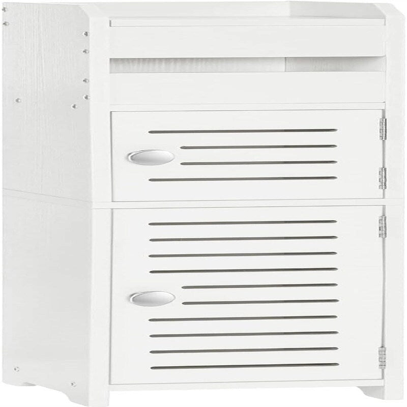 Kleiner Badezimmerschrank mit Tür – 7,9T x 7,9B x 30,7H