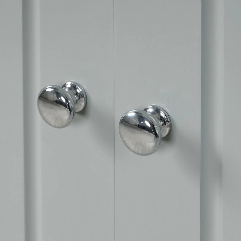 Hoher Badezimmerschrank mit 2 Türen und 2 Schubladen