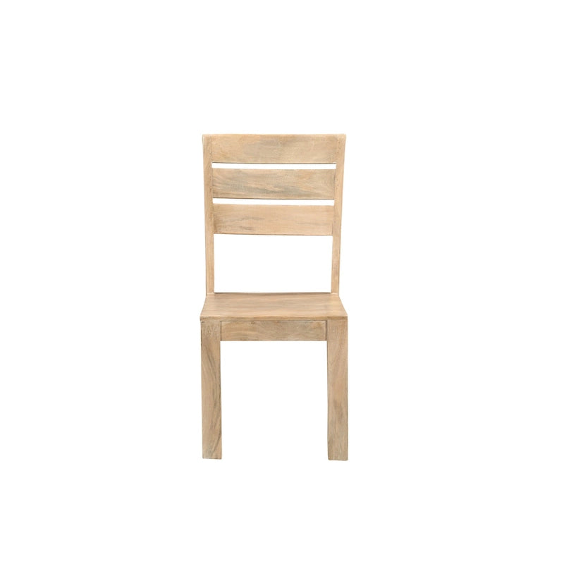 Esszimmerstühle aus massivem Mangoholz, 2er-Set