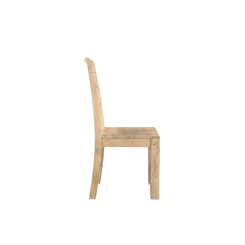 Esszimmerstühle aus massivem Mangoholz, 2er-Set